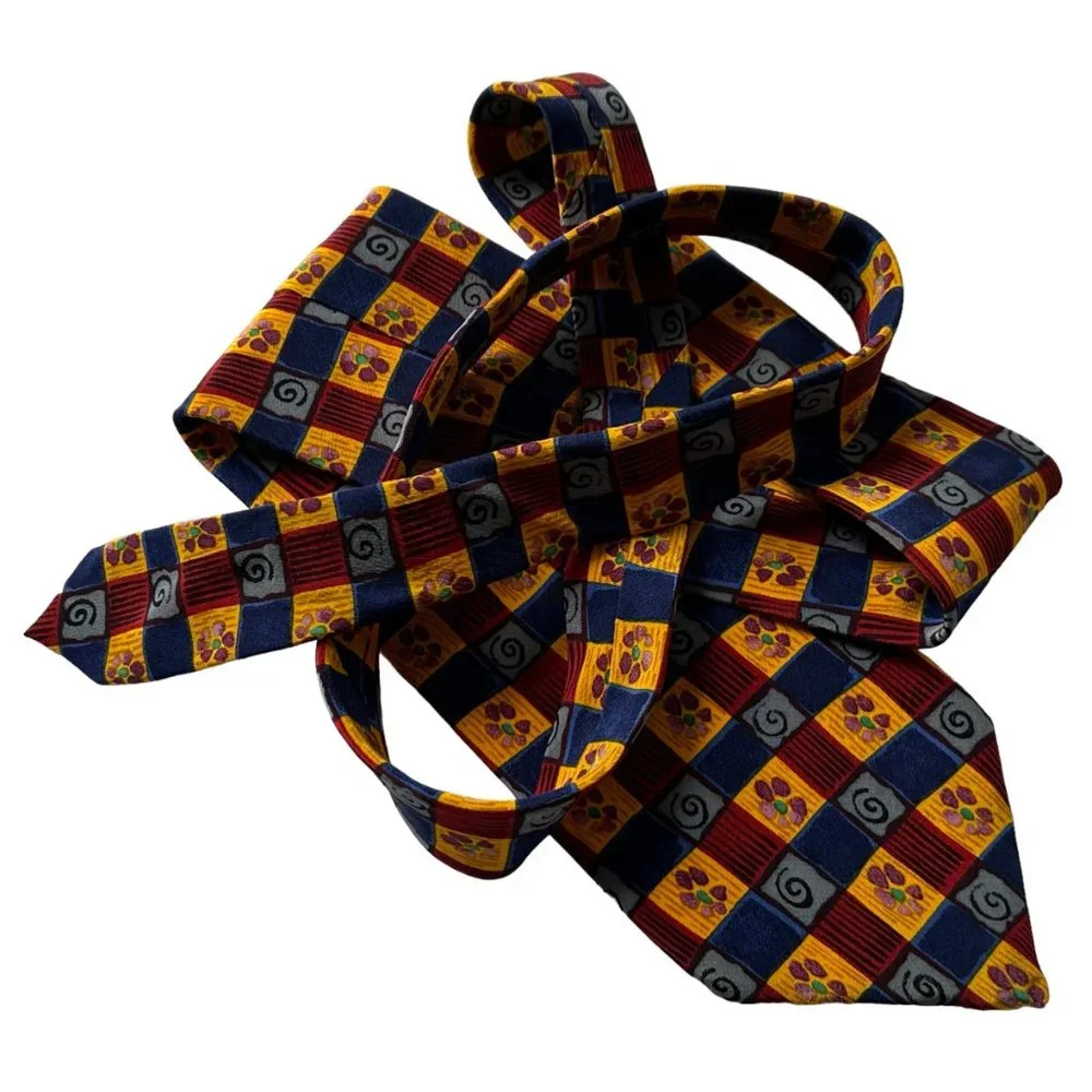 Jerry J. Garcia Silk Snail Garden Collection Nine Stonehenge Neck Tie EUC